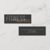スキニースタイリッシュパーソナルトレーナー名刺 スキニー名刺 (正面/裏面)