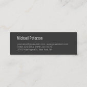 スキニースタイリッシュプレイングレーフィットネス名刺 スキニー名刺 (裏面)