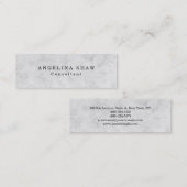 スキニースタイリッシュプレーンシンプルプロフェッショナル スキニー名刺 (正面/裏面)