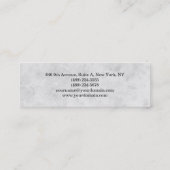 スキニースタイリッシュプレーンシンプルプロフェッショナル スキニー名刺 (裏面)