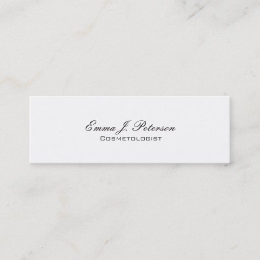 スキニースリム美容師メイクアップアーティスト スキニー名刺 (正面)