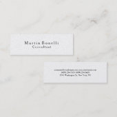 スキニートレンディークラシック伝統的名刺 スキニー名刺 (正面/裏面)