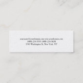 スキニートレンディークラシック伝統的名刺 スキニー名刺 (裏面)