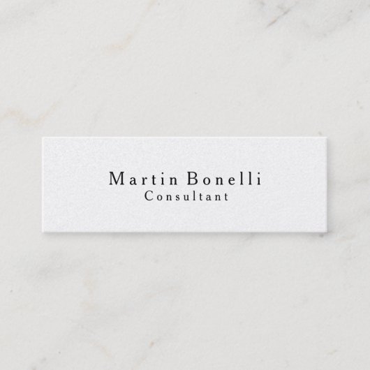 スキニートレンディークラシック伝統的名刺 スキニー名刺 (正面)