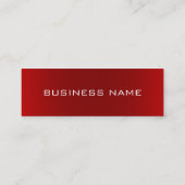スキニートレンディーホワイトレッドマネージャーの名刺 スキニー名刺 (裏面)
