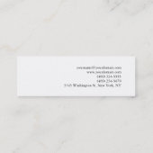 スキニートレンディー写真白名刺 スキニー名刺 (裏面)