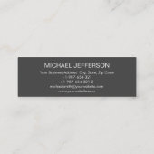 スキニートレンドグレーブラック旅行代理店の名刺 スキニー名刺 (裏面)