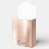 スキニーピンク1メタリックネームブランディング美しいサロン フェイバーボックス (オープン)