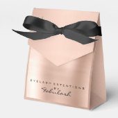 スキニーピンク1メタリックネームブランディング美しいサロン フェイバーボックス (正面サイド)