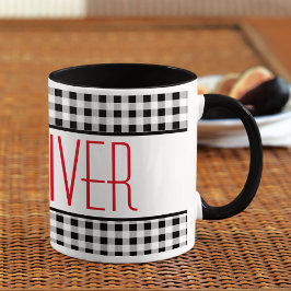 スキニーフォント名バッファローチェック11ozコンボコーヒー マグカップ