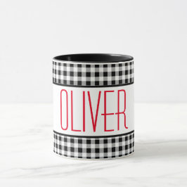 スキニーフォント名バッファローチェック11ozコンボコーヒー マグカップ