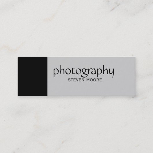 スキニーブラックグレー写真の名刺 スキニー名刺 (正面)