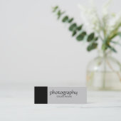 スキニーブラックグレー写真の名刺 スキニー名刺 (スタンド正面)