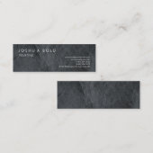 スキニープレーングレーテクスチャプロフェッショナル モダン スキニー名刺 (正面/裏面)