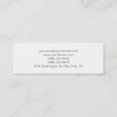 スキニープレーン白インテリアデザイナー名刺 スキニー名刺 (裏面)