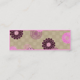 スキニープロファイルカード – ピンクとブラウン スキニー名刺