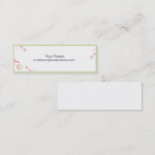 スキニープロファイルカード – 小さな渦巻形の花 スキニー名刺 (正面/裏面)