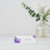 スキニープロファイルカード – 旋回する花 スキニー名刺 (スタンド正面)