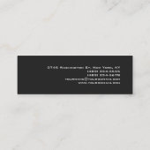 スキニープロフェッショナルスクリプトグレーピンクの名刺 スキニー名刺 (裏面)