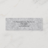 スキニープロフェッショナルユニークグレーウォール スキニー名刺 (裏面)