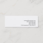 スキニーホワイトスクリプト写真の名刺 スキニー名刺 (裏面)