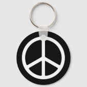 スキニーホワイトピースシンボル キーホルダー (正面)