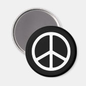 スキニーホワイトピースシンボル マグネット (正面/裏面)