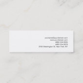 スキニーミニマル抽象芸術名刺 スキニー名刺 (裏面)