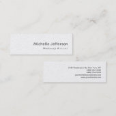 スキニーモダングレイのスペシャルメイクアップアーティスト スキニー名刺 (正面/裏面)