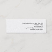 スキニーモダングレイのスペシャルメイクアップアーティスト スキニー名刺 (裏面)