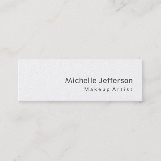 スキニーモダングレイのスペシャルメイクアップアーティスト スキニー名刺 (正面)