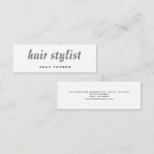 スキニーモダンプレーンプロフェッショナル美容師 スキニー名刺 (正面/裏面)