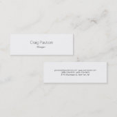 スキニーモダンホワエレガントイトの名刺 スキニー名刺 (正面/裏面)