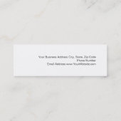 スキニーモノグラムホワイトレッドスクリプト名刺 スキニー名刺 (裏面)