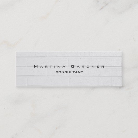 スキニーユニークグモダンレーウォールミニマリスト スキニー名刺 (正面)
