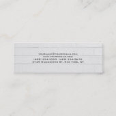 スキニーユニークグモダンレーウォールミニマリスト スキニー名刺 (裏面)