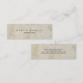 スキニーユニークス石モダンの壁ミニマリスト平野 スキニー名刺 (正面/裏面)