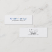 スキニーユニークプレーン青 スキニー名刺 (正面/裏面)