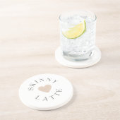 スキニーラテ ニュートラルハート コーヒー好きへのギフト コースター (側面)