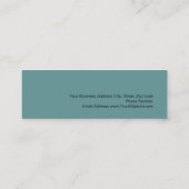 スキニーレッドブルーインテリアデザイナー名刺 スキニー名刺 (裏面)