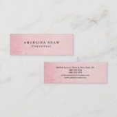 スキニーヴィンテージルックフラワーピンクプロフェッショナル スキニー名刺 (正面/裏面)