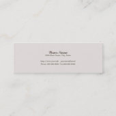 スキニー名刺標準紙シルクシャンパン スキニー名刺 (裏面)