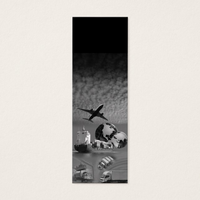 スキニー垂直貨物輸送テンプレートブラック (正面)