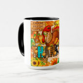 スキニー感謝タンブラー昇華 – Thanksgiving マグカップ (正面左)