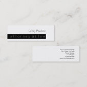 スキニー白黒トレンド弁護士名刺 スキニー名刺 (正面/裏面)