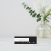 スキニー白黒メイクアップアーティスト名刺 スキニー名刺 (スタンド正面)