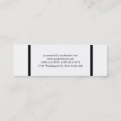 スキニー白黒縁ど標準名刺 スキニー名刺 (裏面)