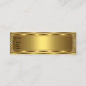 スキニー華美金ゴールドエレガントクラス スキニー名刺 (裏面)