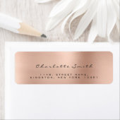 スキニー赤面ピンクローズルクス差出人住所ラベル ラベル (インサイチュ)