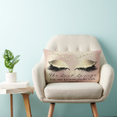 スキニー金ゴールドグリッターピンクメイクアップアイズラッシュスタジオ ランバークッション (椅子)